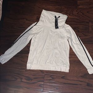 a turtle neck hoodie